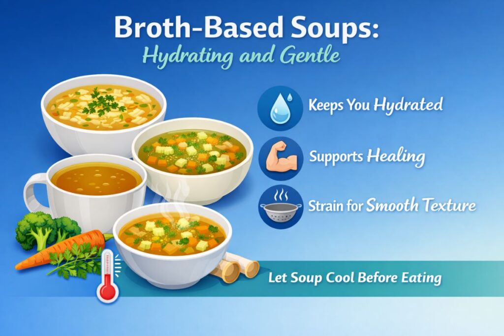 Broth-Based Soups: Hydrating and Gentle